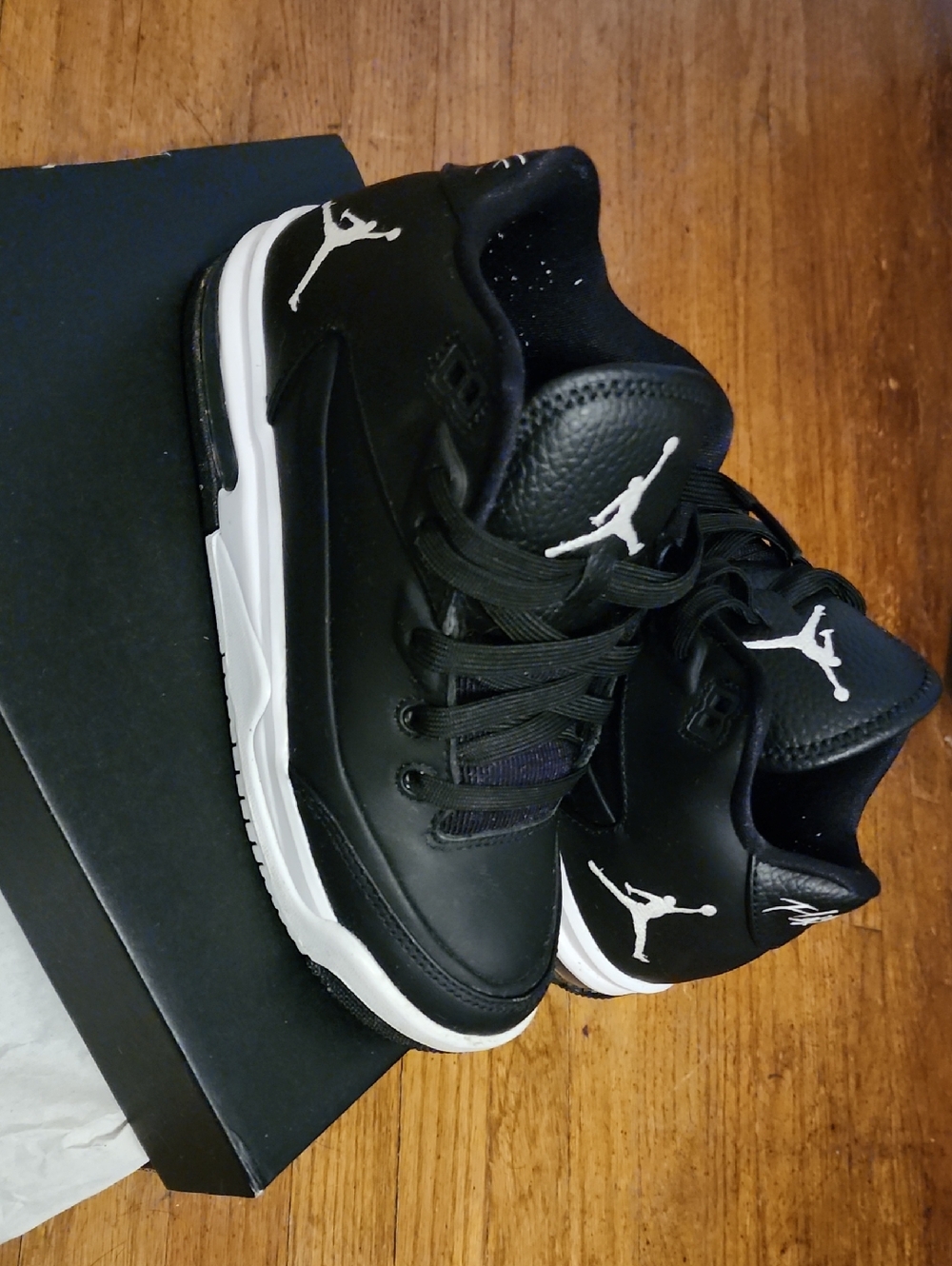 Jordan Black and White Low-Top Sneakers